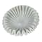 Hello Honey® 7" White Round Marble Pleated Dish